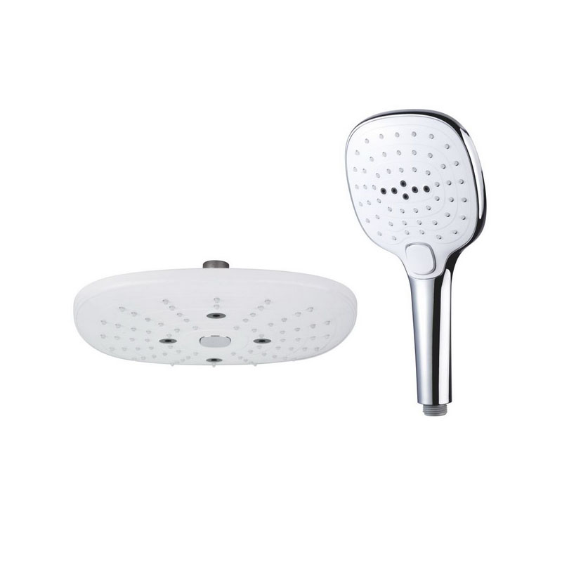 Mutifunctional square ABS plastic Overhead shower with switch