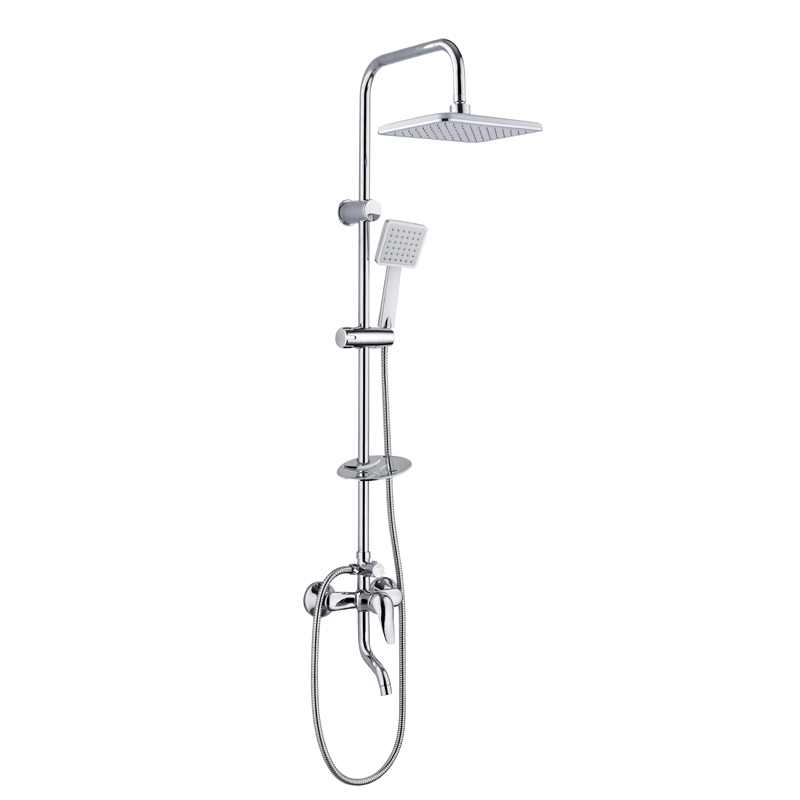 Wall mounted bathroom aluminum shower set