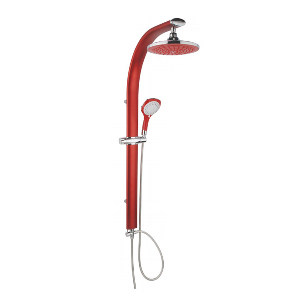 Aluminum plated high pressure adjustable shower set