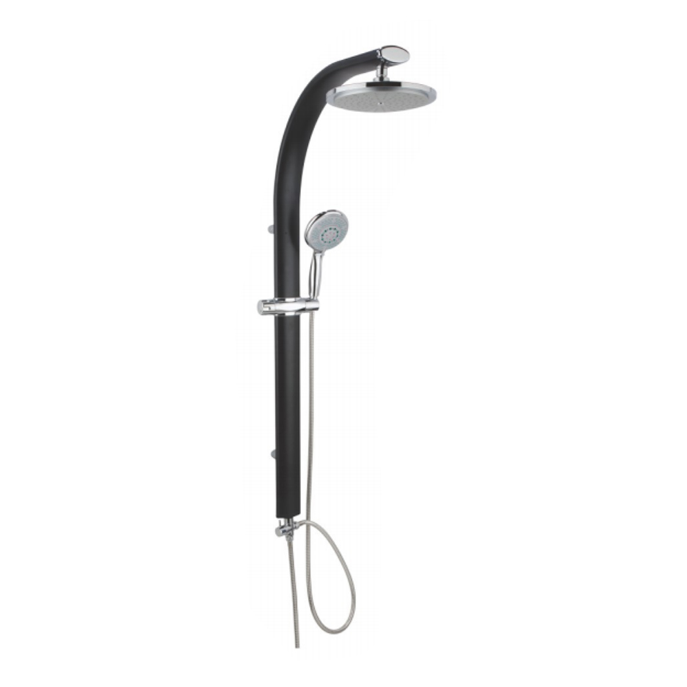 Modern style aluminum plated adjustable shower set