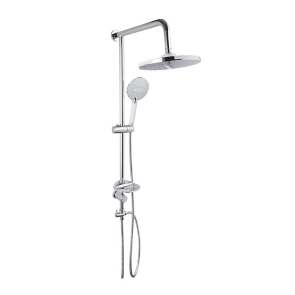 Adjustable water-saving stainless steel shower set