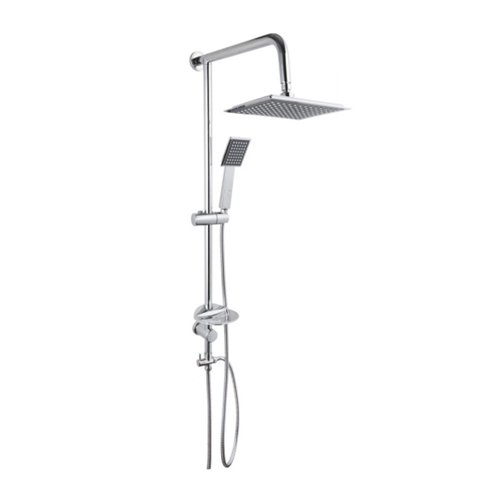 Square single function shower set