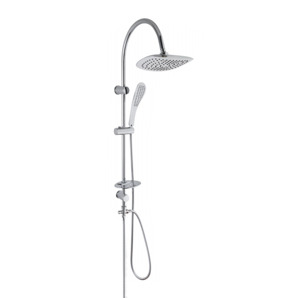 Adjustable slide rod bathroom shower set