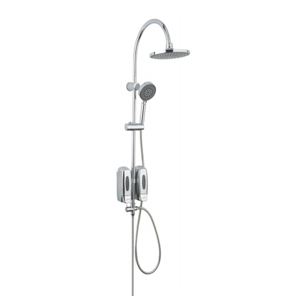 Multifunctional wall mounted stainless steel shower set