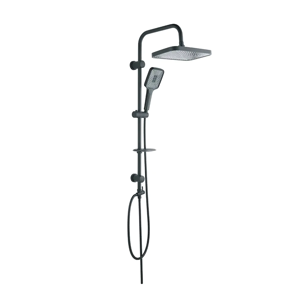 Overhead Rain Shower star pattern Combo Set with Handheld Ceiling Mounted 3 Way Pressure Balance Sho
