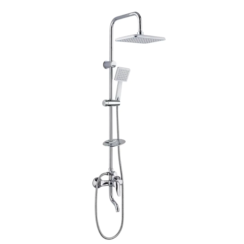 Wall mounted bathroom aluminum shower set