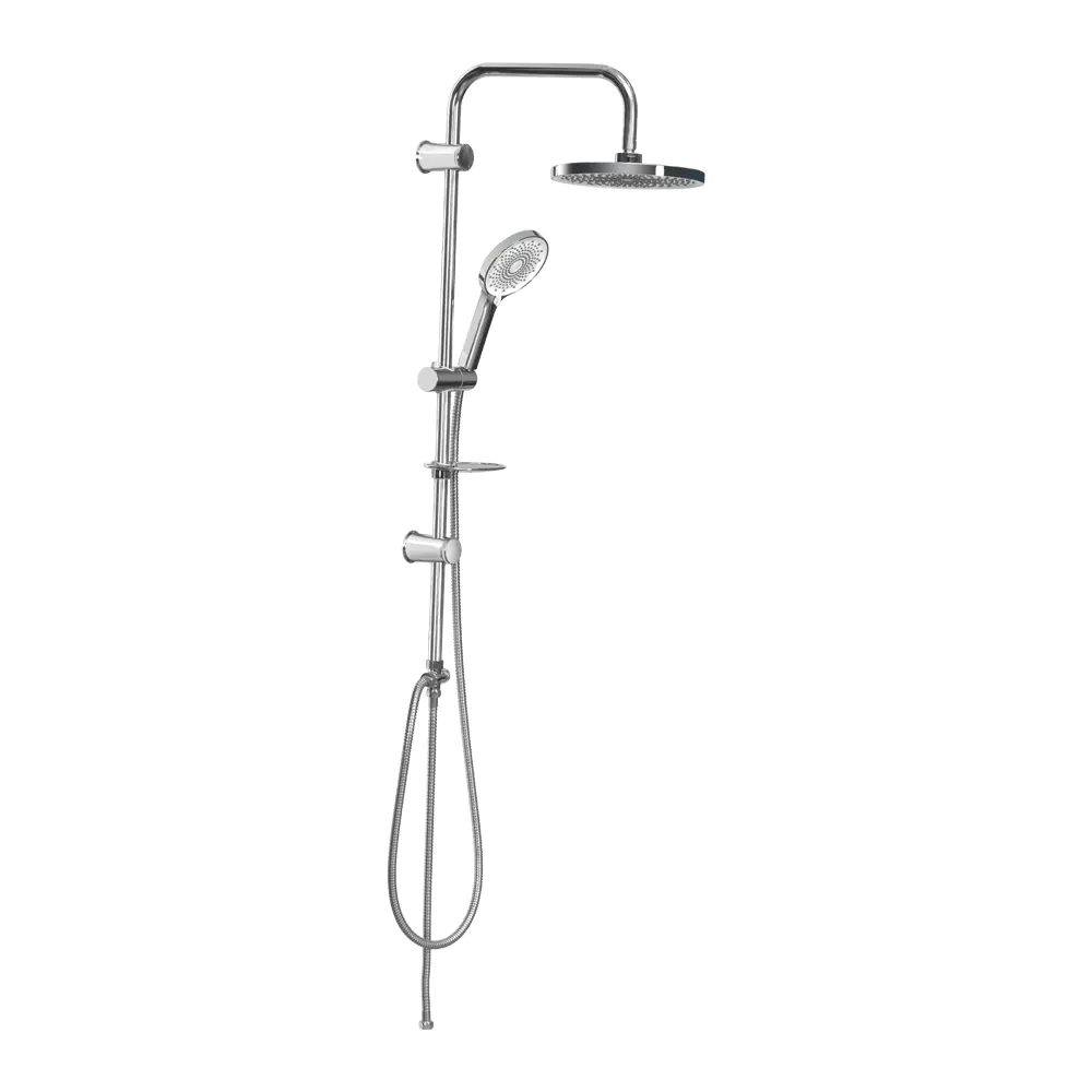 Wall Mount Black Bath Head  Bathroom Hot Cold Mixer Shower Set