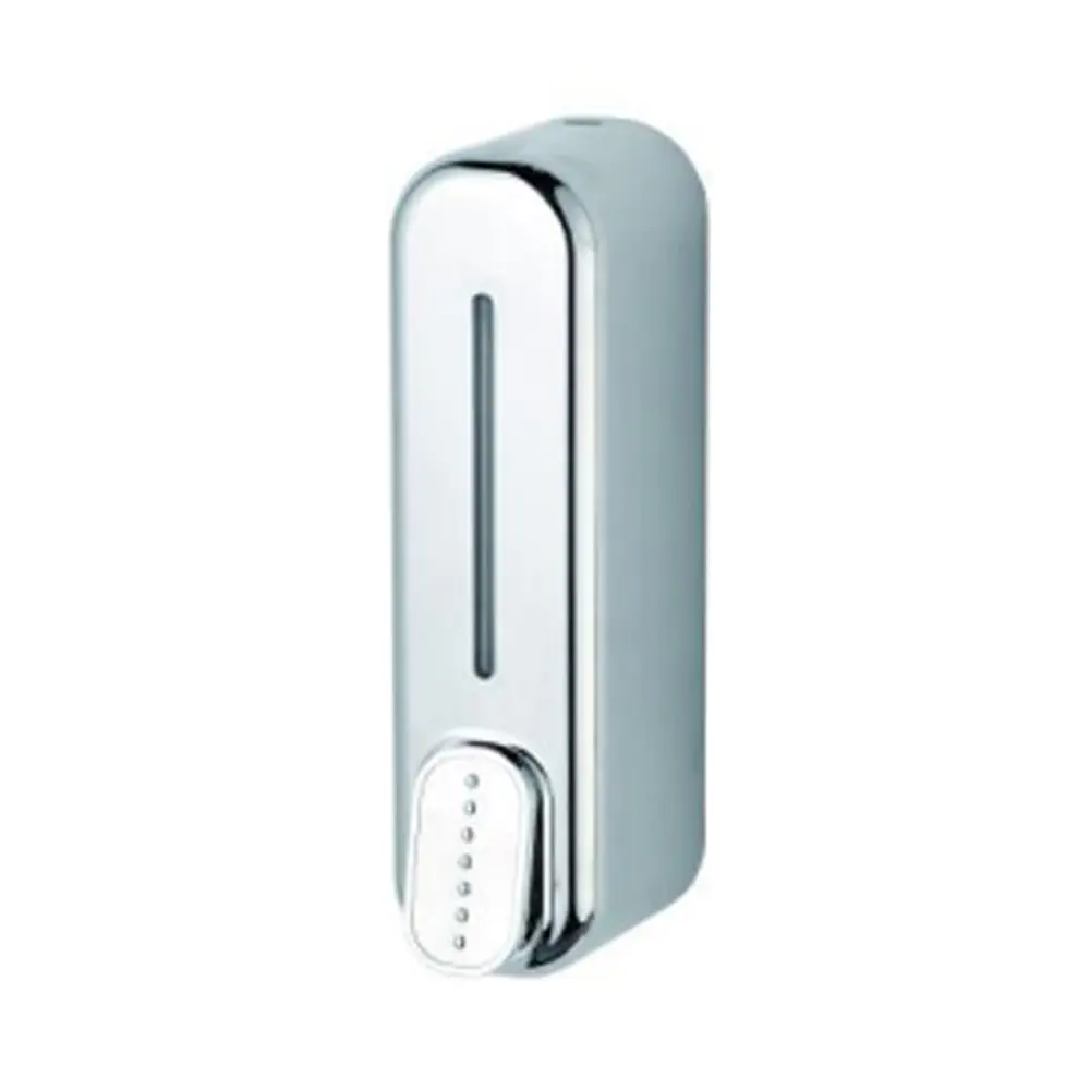 Electroplated Silver Slim Liquid Soap Dispenser